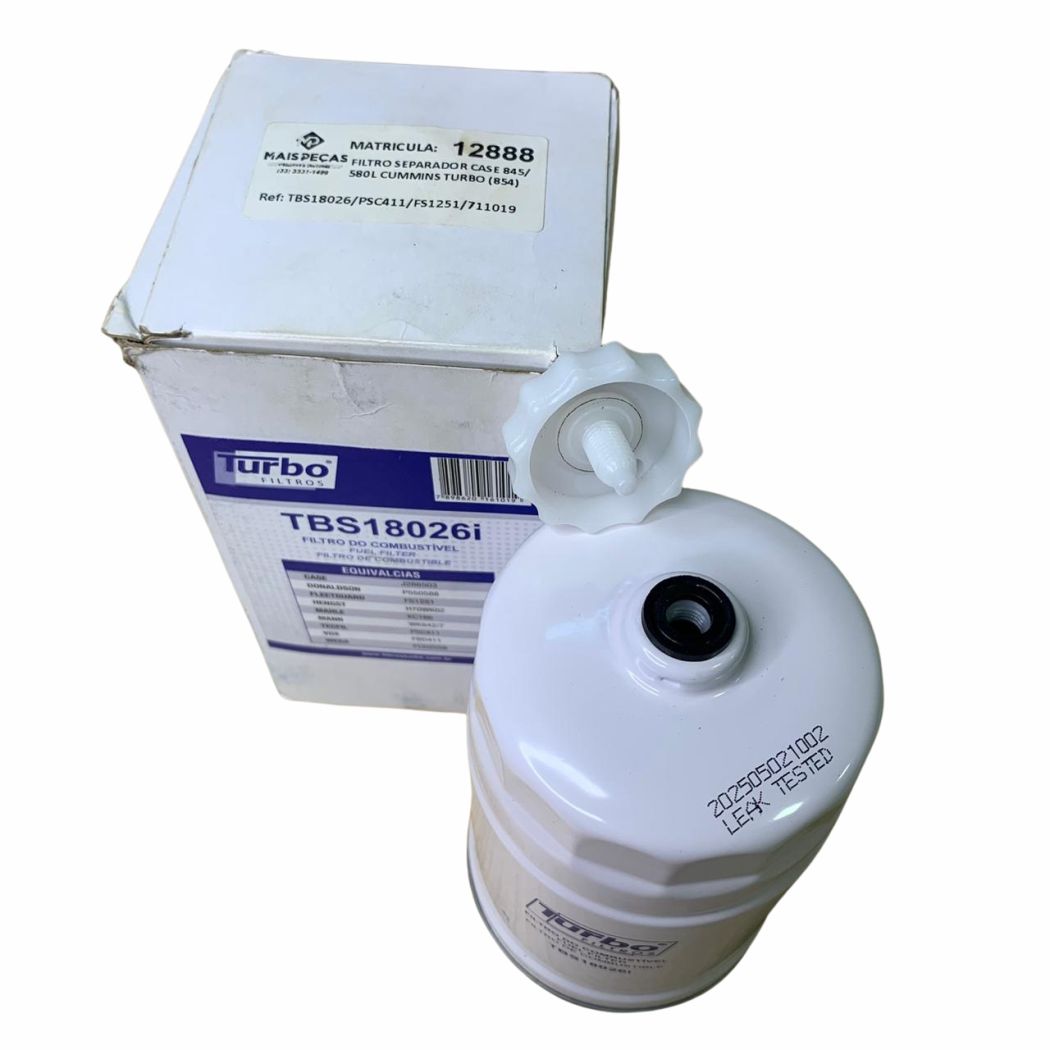FILTRO SEPARADOR CASE 845/ 580L CUMMINS TURBO (854)
